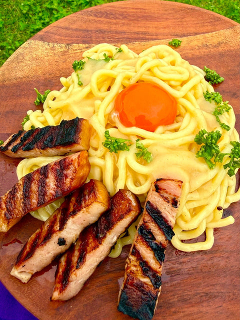 〆は絶品うにクリームパスタ（うにバーニャカウダの素）
