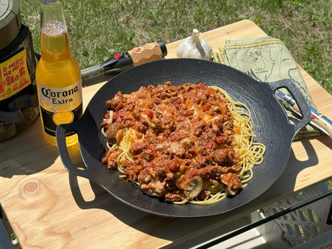 J鶏ソースでスパイシーボロネーゼ